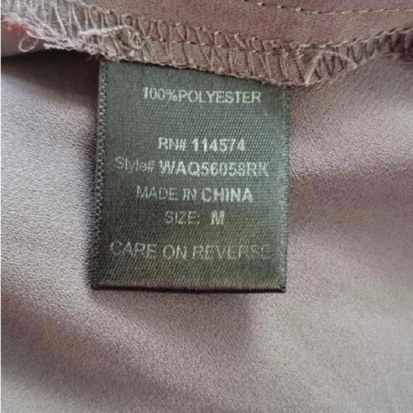 RO & DE top gray long sleeve blouse Medium - Picture 7 of 8